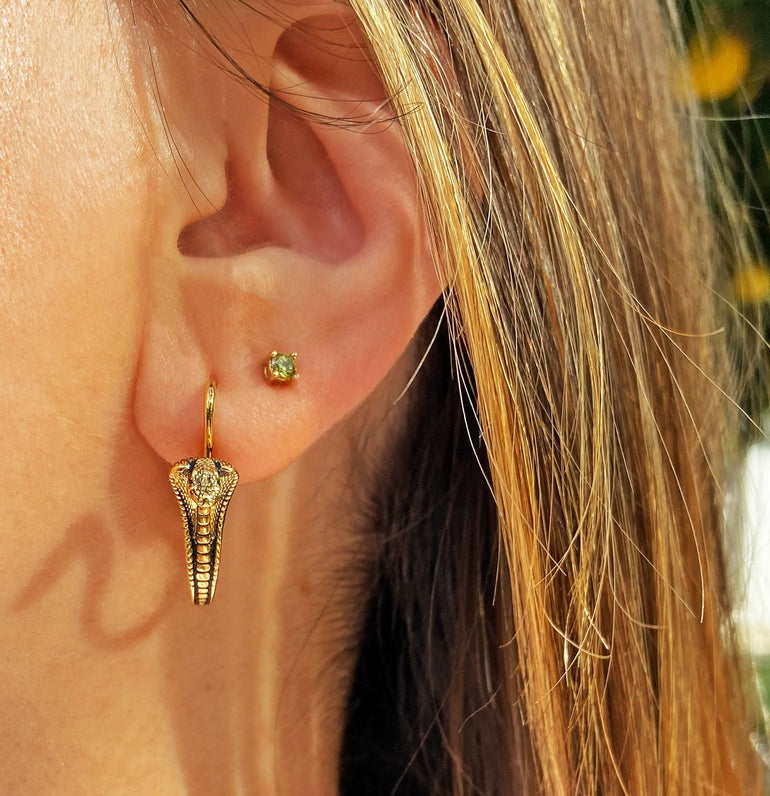cobra earrings, snake earrings 