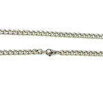 3mm Curb Cuban Link Chain ss necklaces Shadow Series 