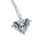 ram skull necklace, skeletor merch, heman and the masters of the universe jewelry
