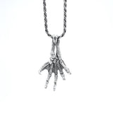 Creature Fossil Hand Necklace pm necklaces Precious Metals 