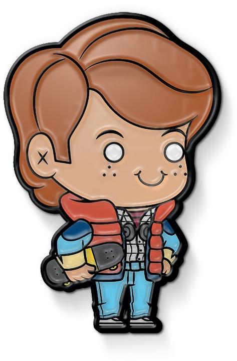 Marty enamel pin, back to the future, bttf, back to the future merch