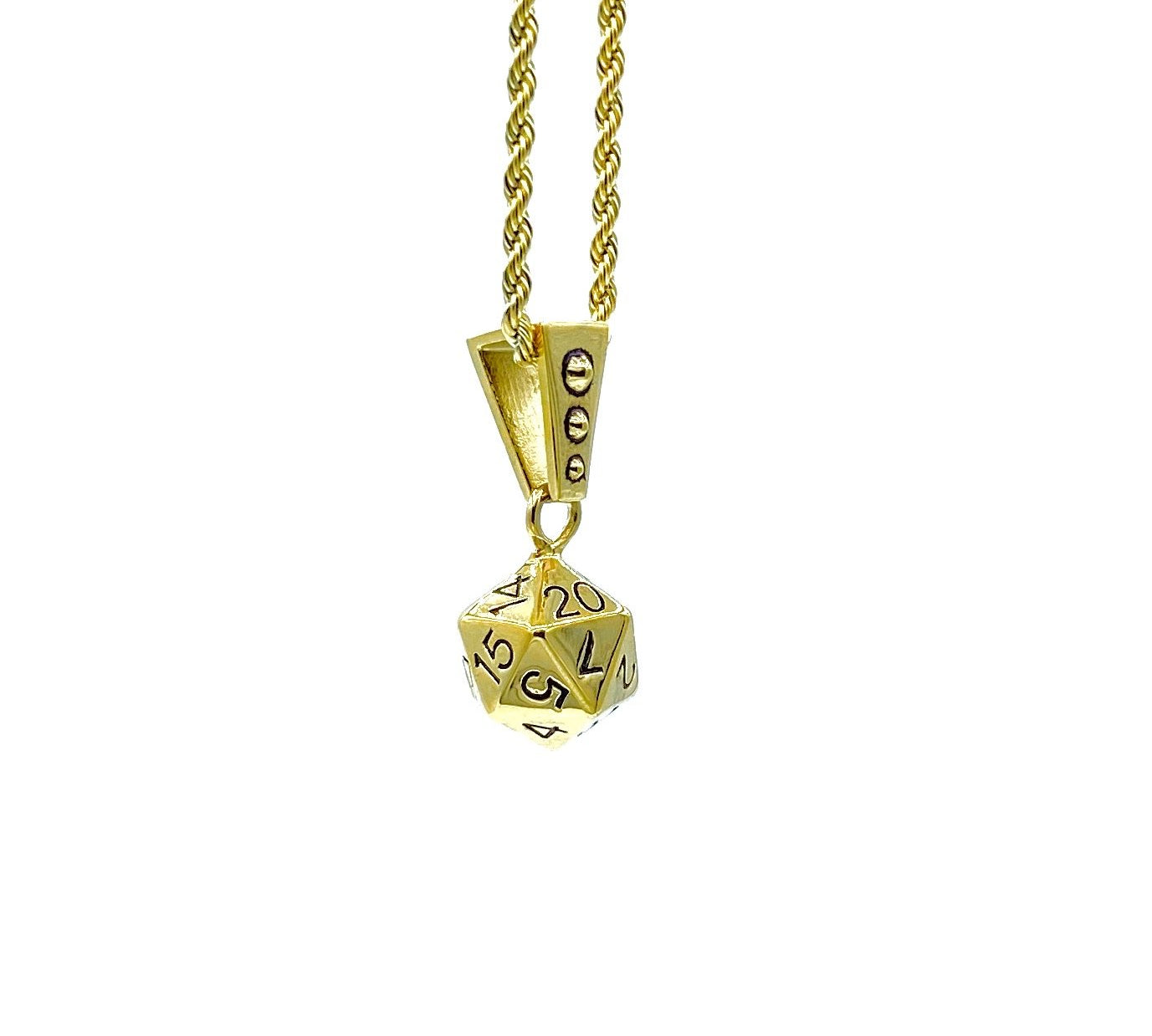 D20 Necklace ss necklaces Shadow Series Gold 