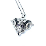 ram skull necklace, skeletor merch, heman and the masters of the universe jewelry