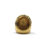 back of the Indian Chief Ring in gold from the han cholo skull collection