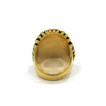 back of the Indian Chief Ring in gold from the han cholo skull collection