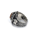 jurassic park ring, amber stone ring, ring with amber stone, jurassic park merch