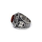 jurassic park ring, amber stone ring, ring with amber stone, jurassic park merch