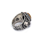 jurassic park ring, amber stone ring, ring with amber stone, jurassic park merch