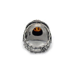 jurassic park ring, amber stone ring, ring with amber stone, jurassic park merch