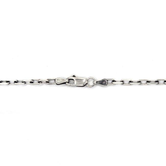 silver necklace, jurassic park necklace