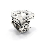 back of the Lazarus Ring in silver from the han cholo fantasy collection