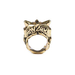 back of the Lazarus Ring in gold from the han cholo fantasy collection