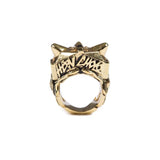 back of the Lazarus Ring in gold from the han cholo fantasy collection