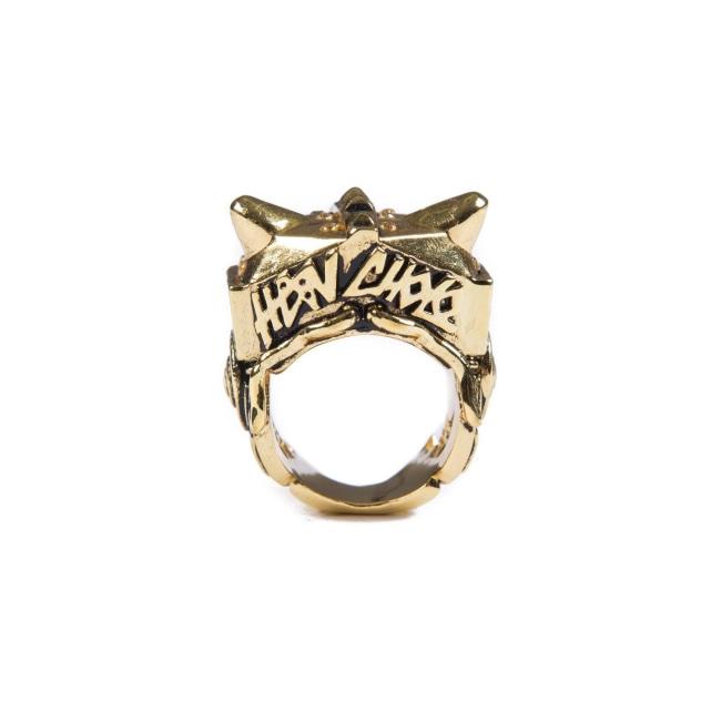 back of the Lazarus Ring in gold from the han cholo fantasy collection
