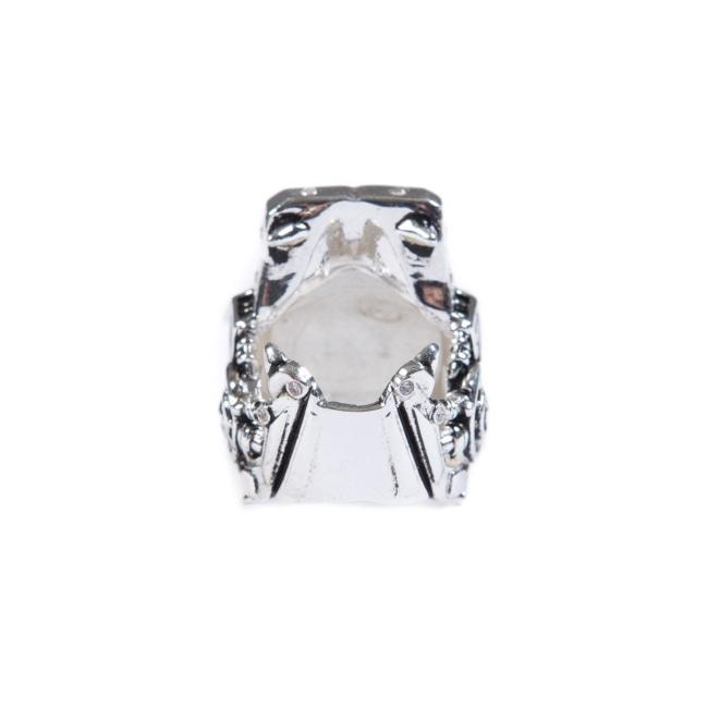 under side of the Lazarus Ring in silver from the han cholo fantasy collection