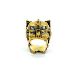 front of the Lioness Ring in gold from the han cholo fantasy collection