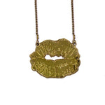 Lips Necklace Vermeil / 18 Pm Necklace