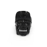 front of the Loco Skull Ring in gunmetal from the han cholo music collection