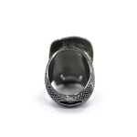 back of the Loco Skull Ring in silver from the han cholo music collection