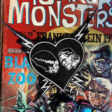 Universal Monsters Bride and Frankenstein patch on universal monsters book