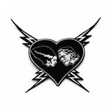 Bride of Frankenstein patch black and white