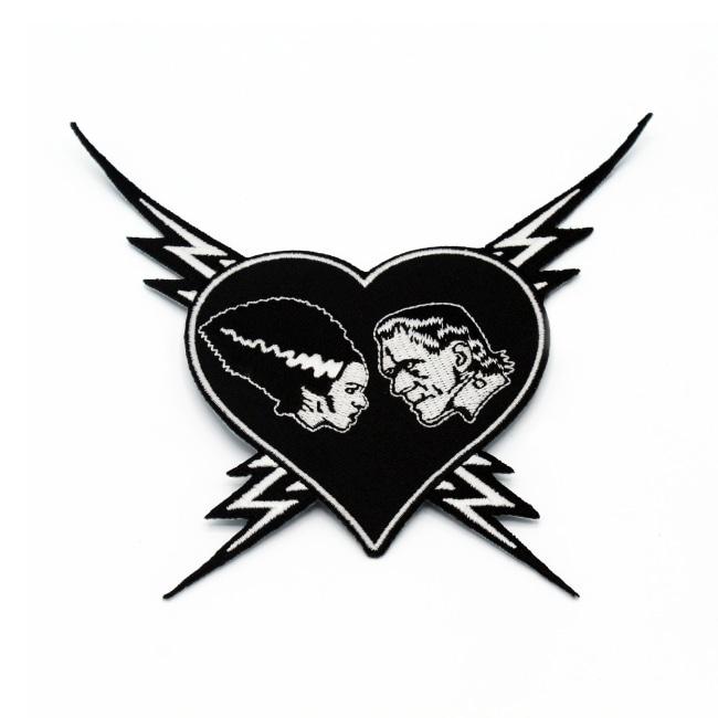 Bride of Frankenstein patch black and white