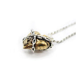 love lockdown pendant, heart necklace, gold girls necklace, 