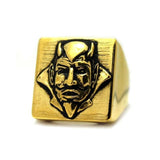 Lucifer Signet Ring pm rings Precious Metals Vermeil - 24k Gold Plated 9 