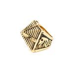 Mayan Pyramid Ring, pyramid ring, aztec ring, mayan ring, hieroglyphics ring, han cholo ring