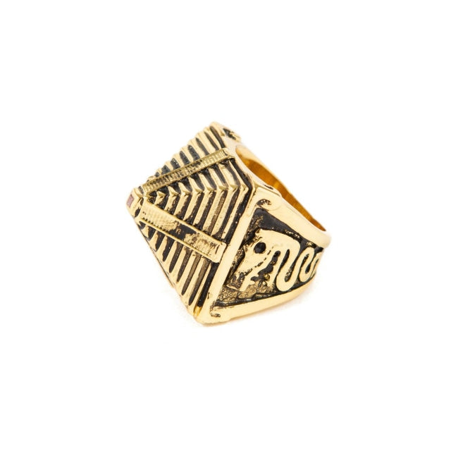 Mayan Pyramid Ring, pyramid ring, aztec ring, mayan ring, hieroglyphics ring, han cholo ring