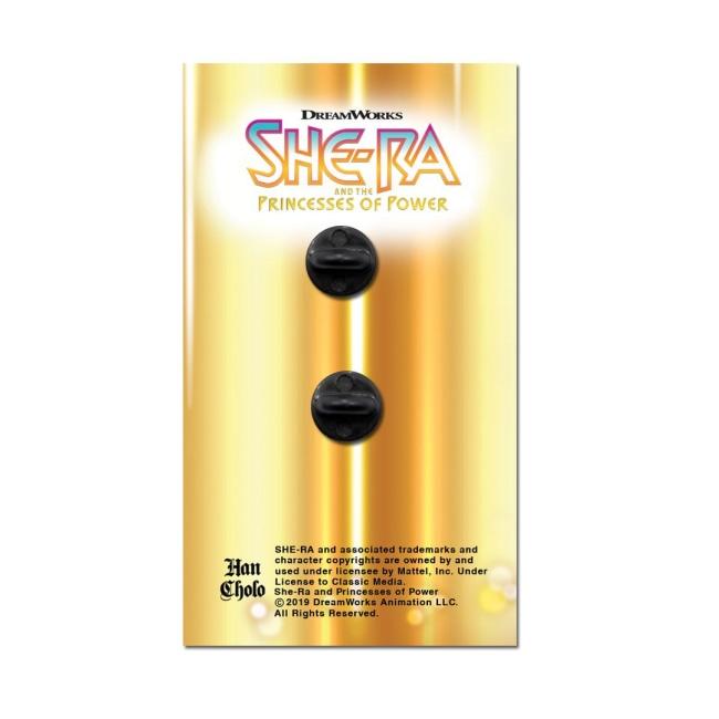 back shot of the mermista enamel pin on the officially licensed she-ra pin card
