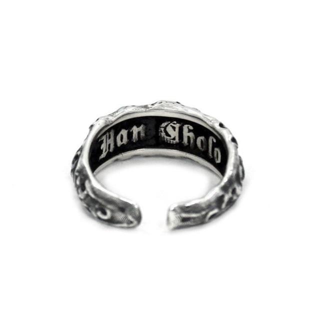 back of the Moon Ring in silver from the han cholo fantasy collection