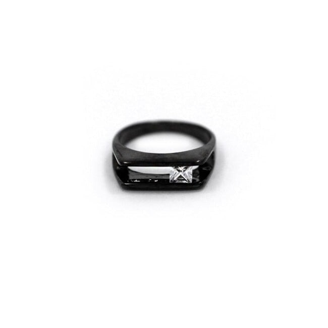 Moving Stone Ring, sci-fi ring, 80s ring, car ring, moving ring, han cholo ring