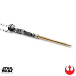 left side of the Obi-Wan Saber Pendant from the han cholo star wars collection