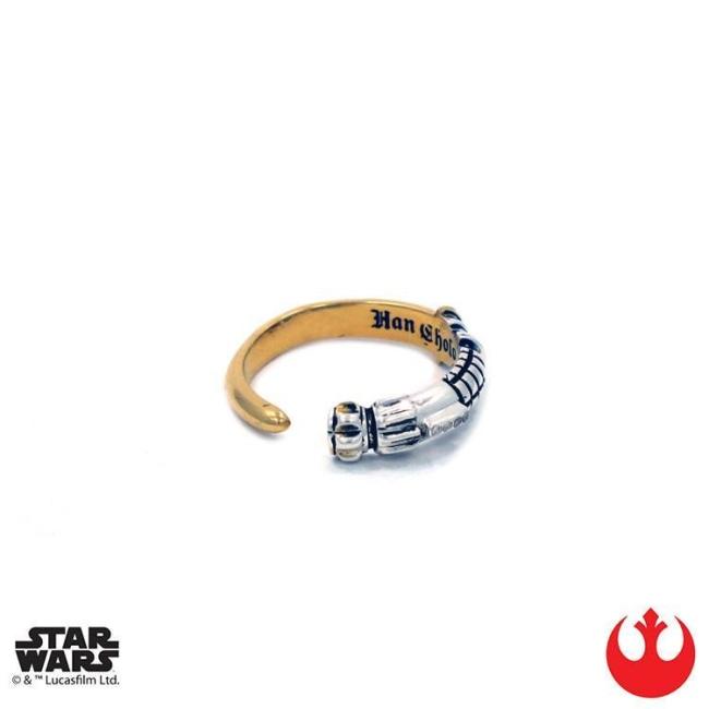 left side of the Obi Wan Saber Ring from the han cholo star wars collection