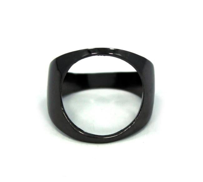 front of the Open Space Ring in gunmetal from the han cholo alien collection