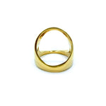 back of the Open Space Ring in gold from the han cholo alien collection