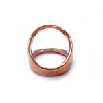 back of the Open Space Ring in rosegold from the han cholo alien collection
