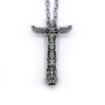 Peace Pipe Pendant Silver Ss Necklaces