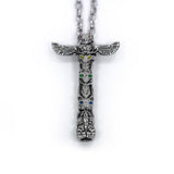Peace Pipe Pendant Silver Ss Necklaces