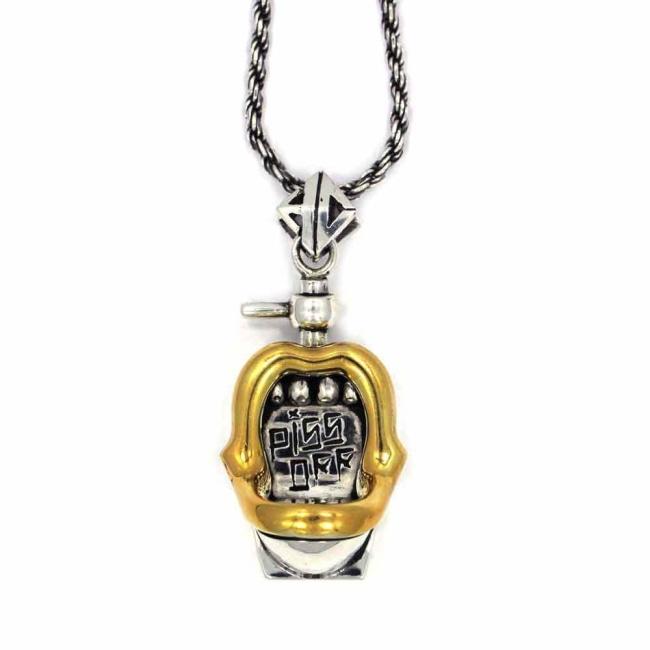 Piss Off Pendant Sterling Silver .925 Pm Necklaces
