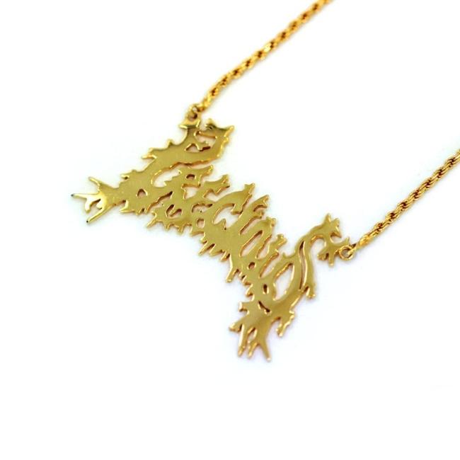 Precious Name Plate Pendant Pm Necklaces