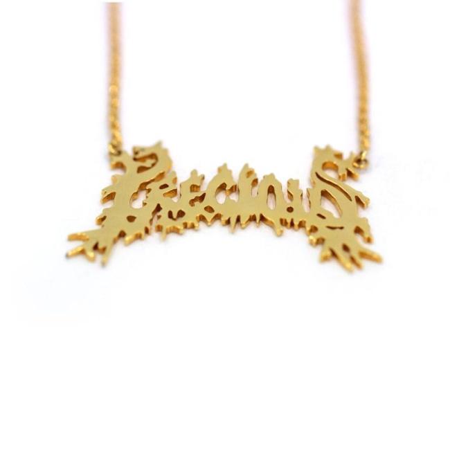 Precious Name Plate Pendant Pm Necklaces