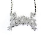 Precious Name Plate Pendant Sterling Silver .925 Pm Necklaces