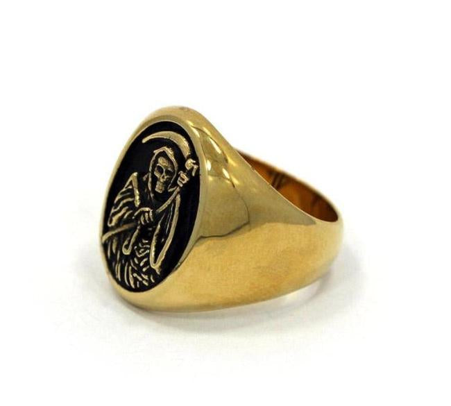 Reaper Ring, grim reaper ring, grim reaper jewelry, han cholo ring, han cholo, skull ring