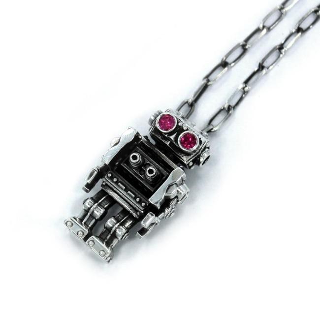 left angle view of the Robot Pendant from the han cholo fantasy collection