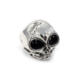 left angle of the Roswell Ring in silver from the han cholo alien collection
