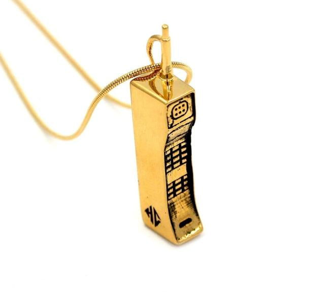 Saved By The Cell Pendant Vermeil Pm Necklaces