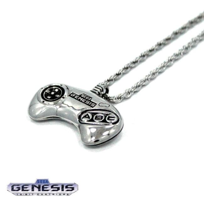 Sega Genesis Controller Silver / 24 Ss Necklaces