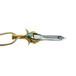She-Ra Sword Pendant angled pointing to the left on a white background